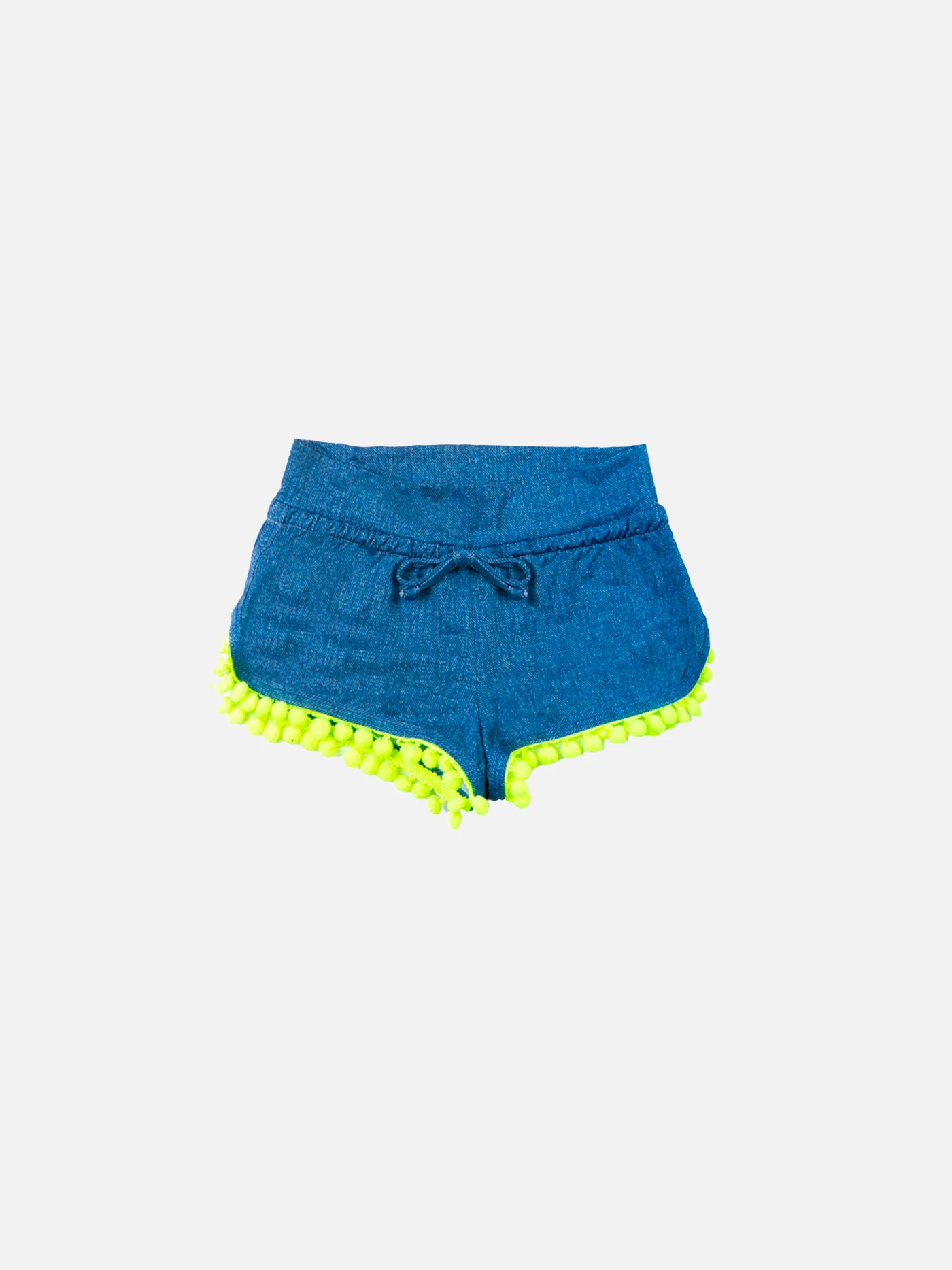 Blauwe denim strandshorts voor meisjes