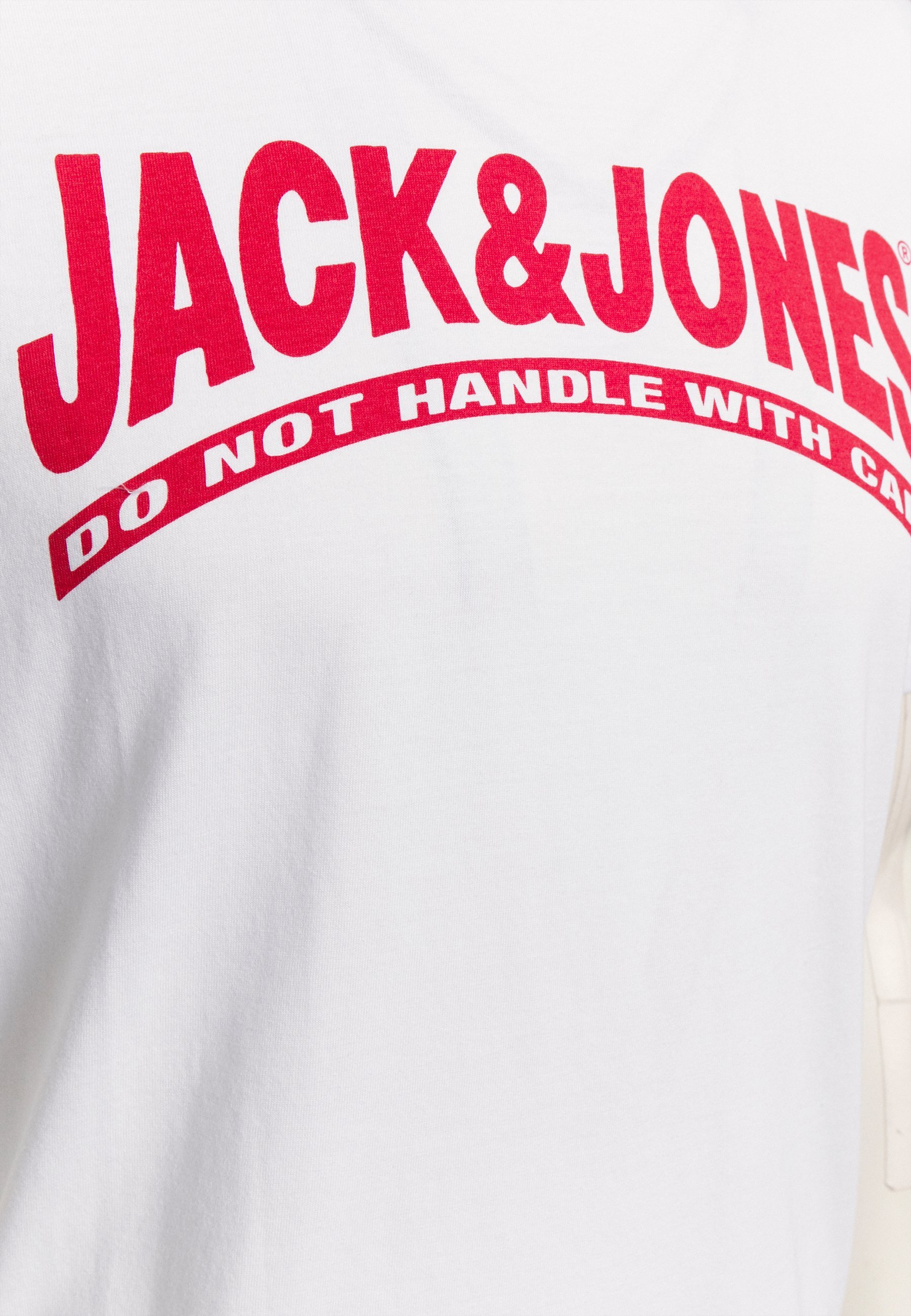 Jack & Jones JOR30HISTORY T-Shirt mit Rundhalsausschnitt, 3er-Pack – Bedrucktes T-Shirt – Marineblauer Blazer/Schwarz/Weiß