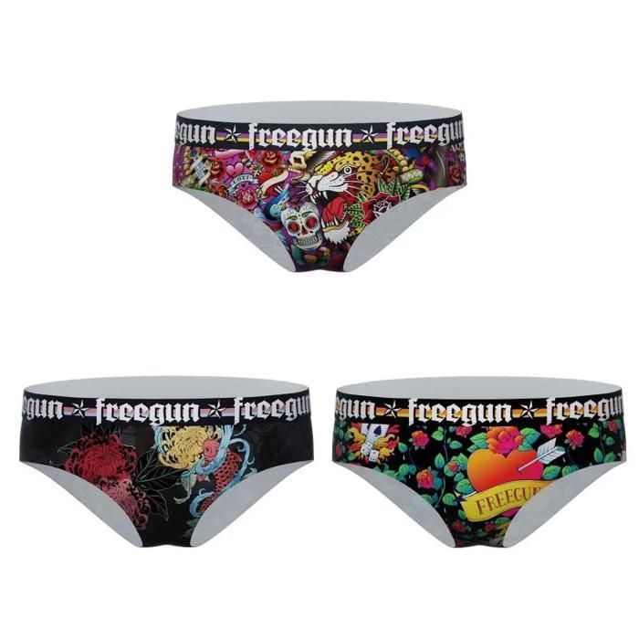 Boxer da ragazza FREEGUN, confezione da 3, modello Miss Tattoo
