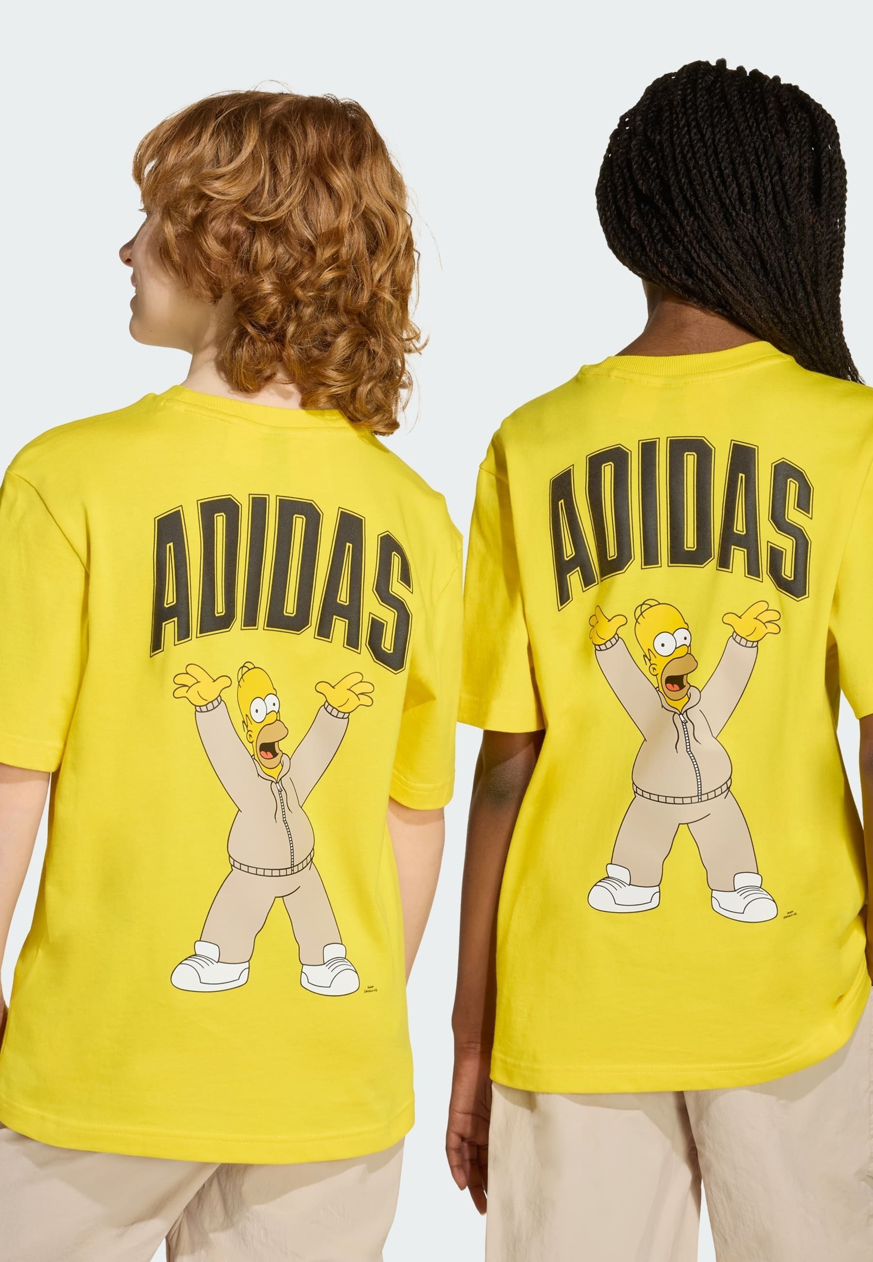 adidas Performance THE SIMPSONS JUNIOR UNISEX - T-shirt met print - geel