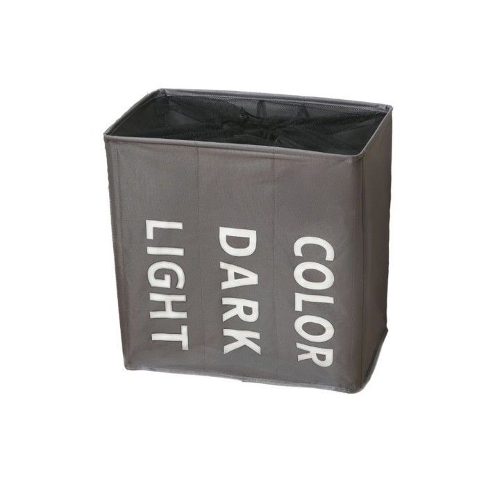 Cestas de ropa - Oferta de lavandería - Poliéster - 34 x 54 x 53 cm - Gris