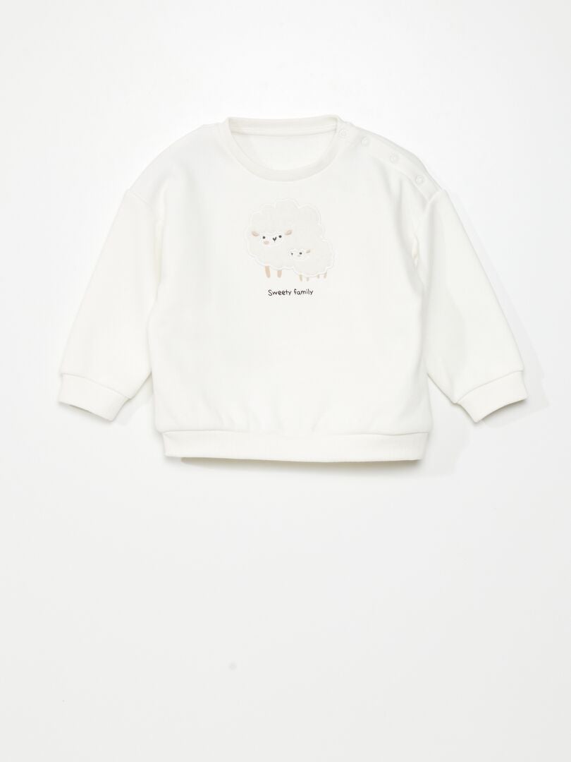 Sudadera de punto suave - Siempre más suave - BLANCA