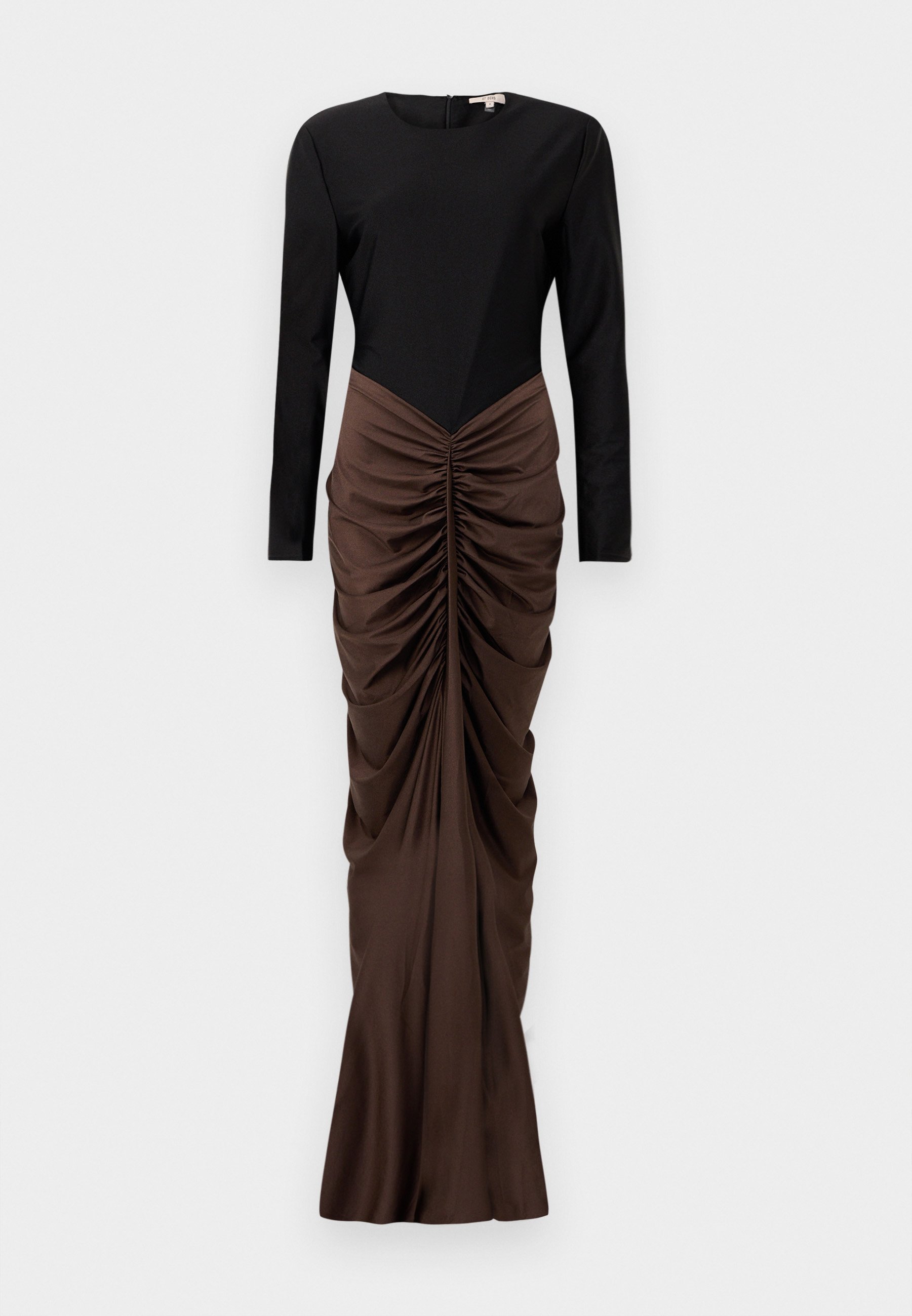 Robe longue Et Ochs TATE GOWN - Noir/Chocolat