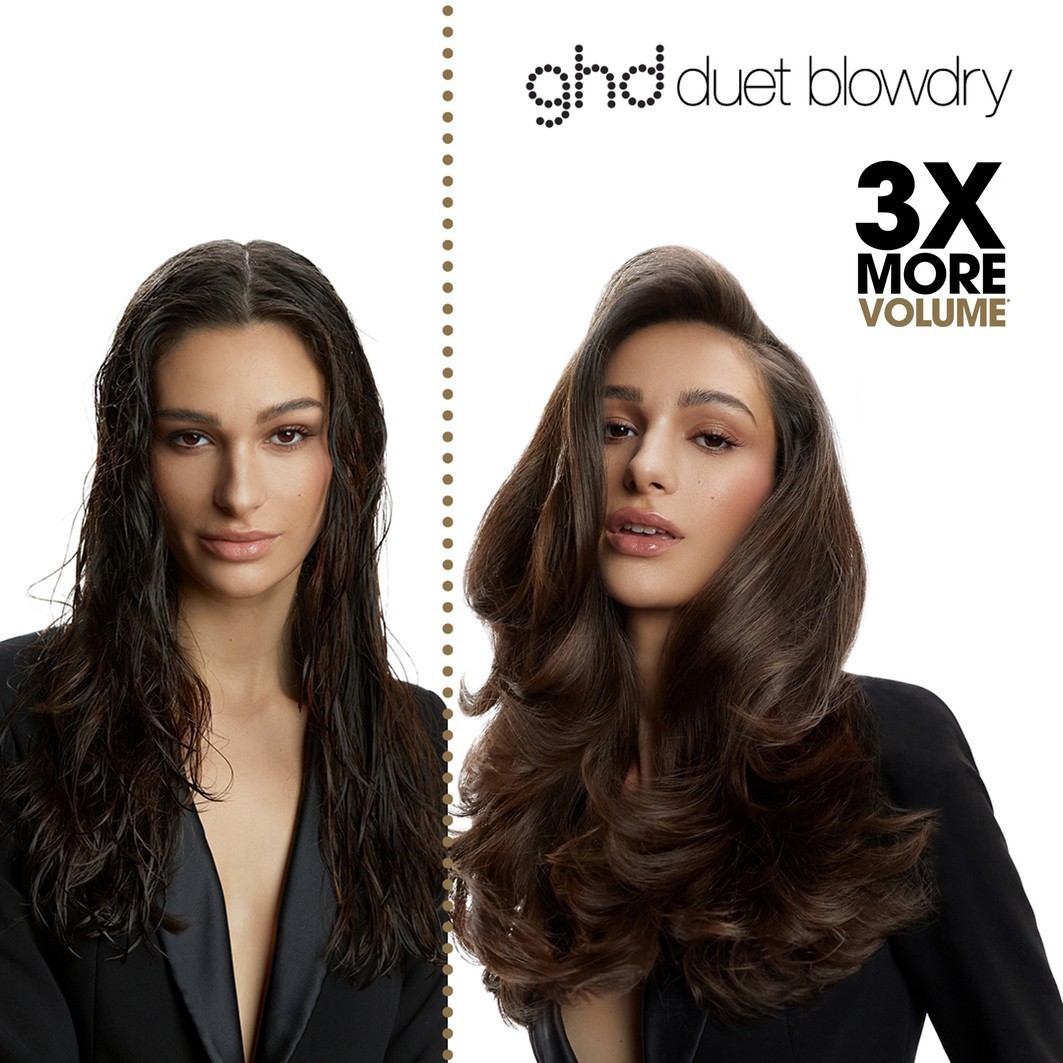 ghd Duet Blowdry 2-u-1 četka za sušilo za kosu bijela - 1 komad