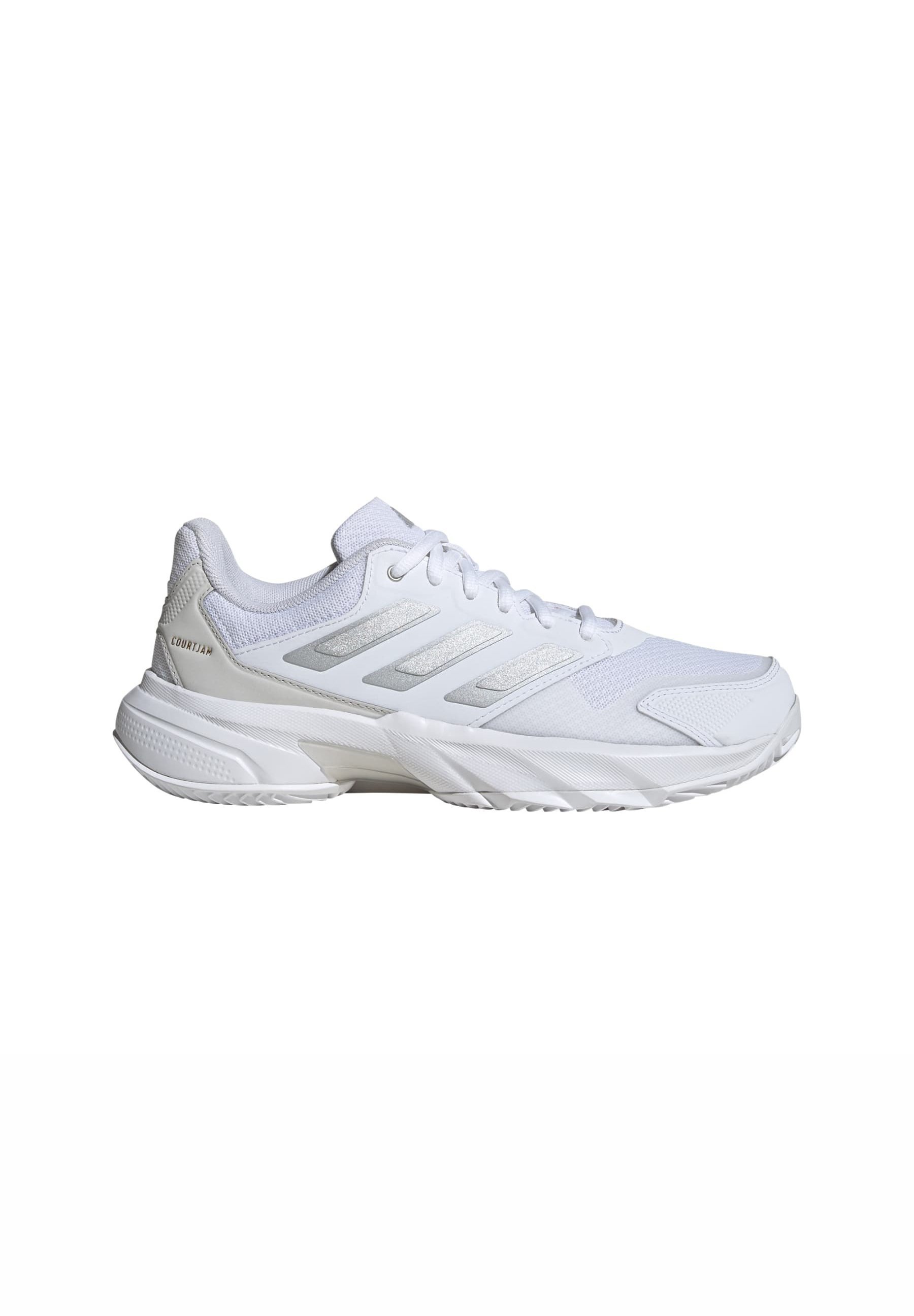 adidas Performance COURTJAM CONTROL 3 CLAY TENNIS - Tennisschoenen voor gravelbanen - wolkwit zilver metallic grijs