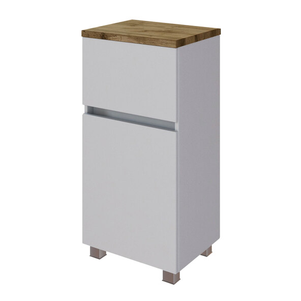 Bristol base cabinet, 40 cm, matt white/white