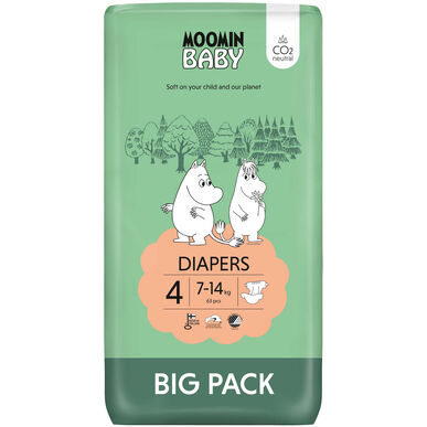 Mummi babybleier 7-14 kg størrelse 4 63 enheter