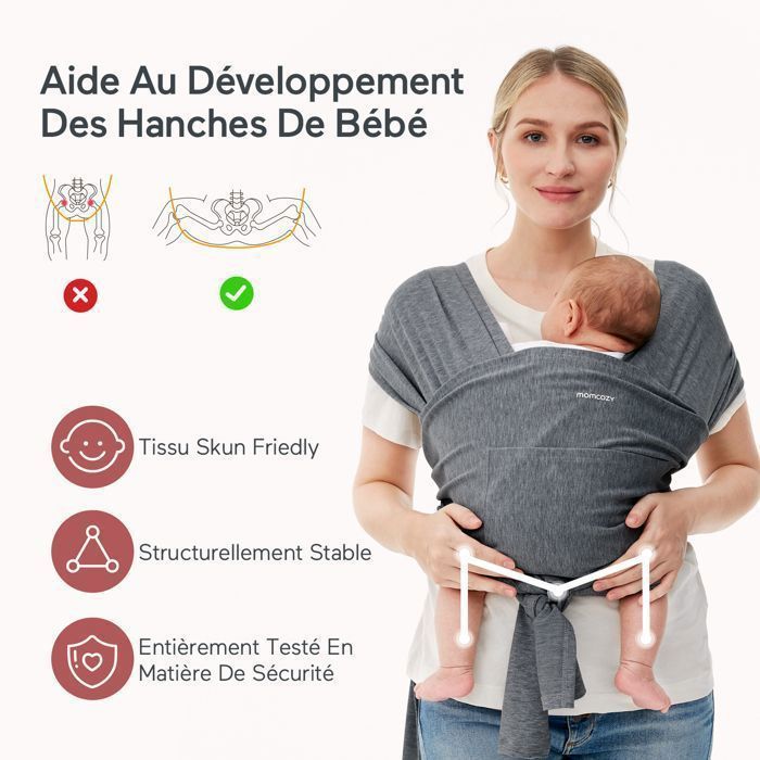 Momcozy-kantoreppu vastasyntyneille, jopa 22 kg