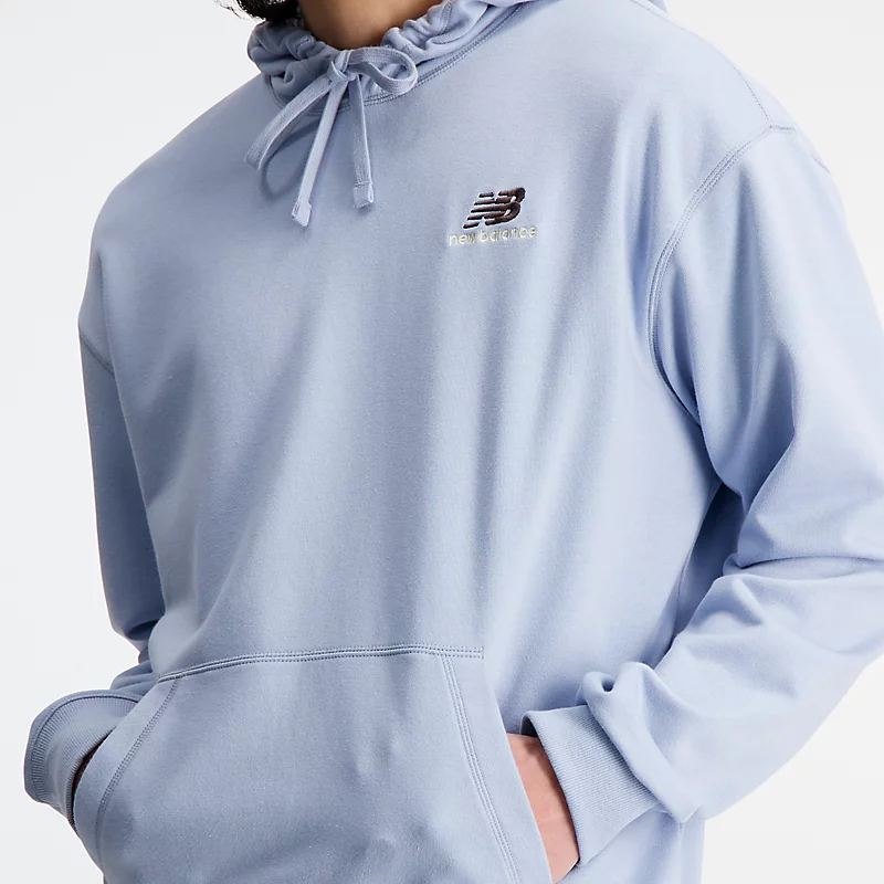 Bluzy z kapturem z dzianiny frotte unisex unisex - jasnoszary arktyczny