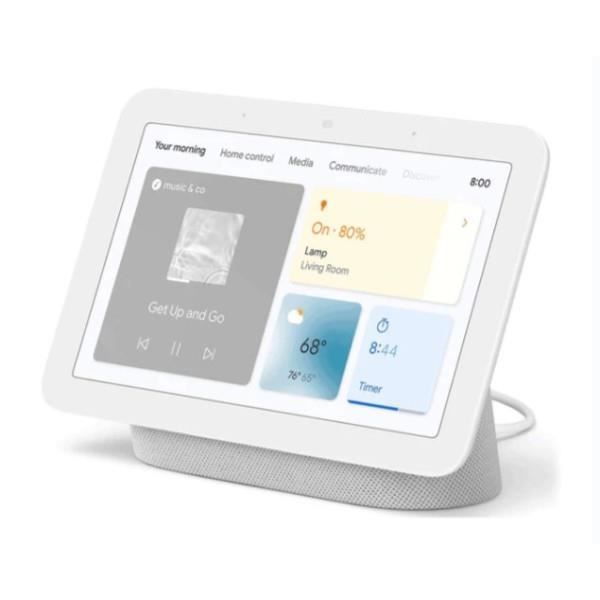 Spraakassistent - GOOGLE - Nest Hub 2e generatie - Touchscreen - Krijtkleur - Elegant ontwerp