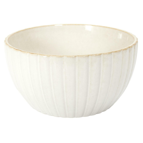 MISKA CERAMICZNA 23,5 cm beżowa KSZTAŁT MUSZLI