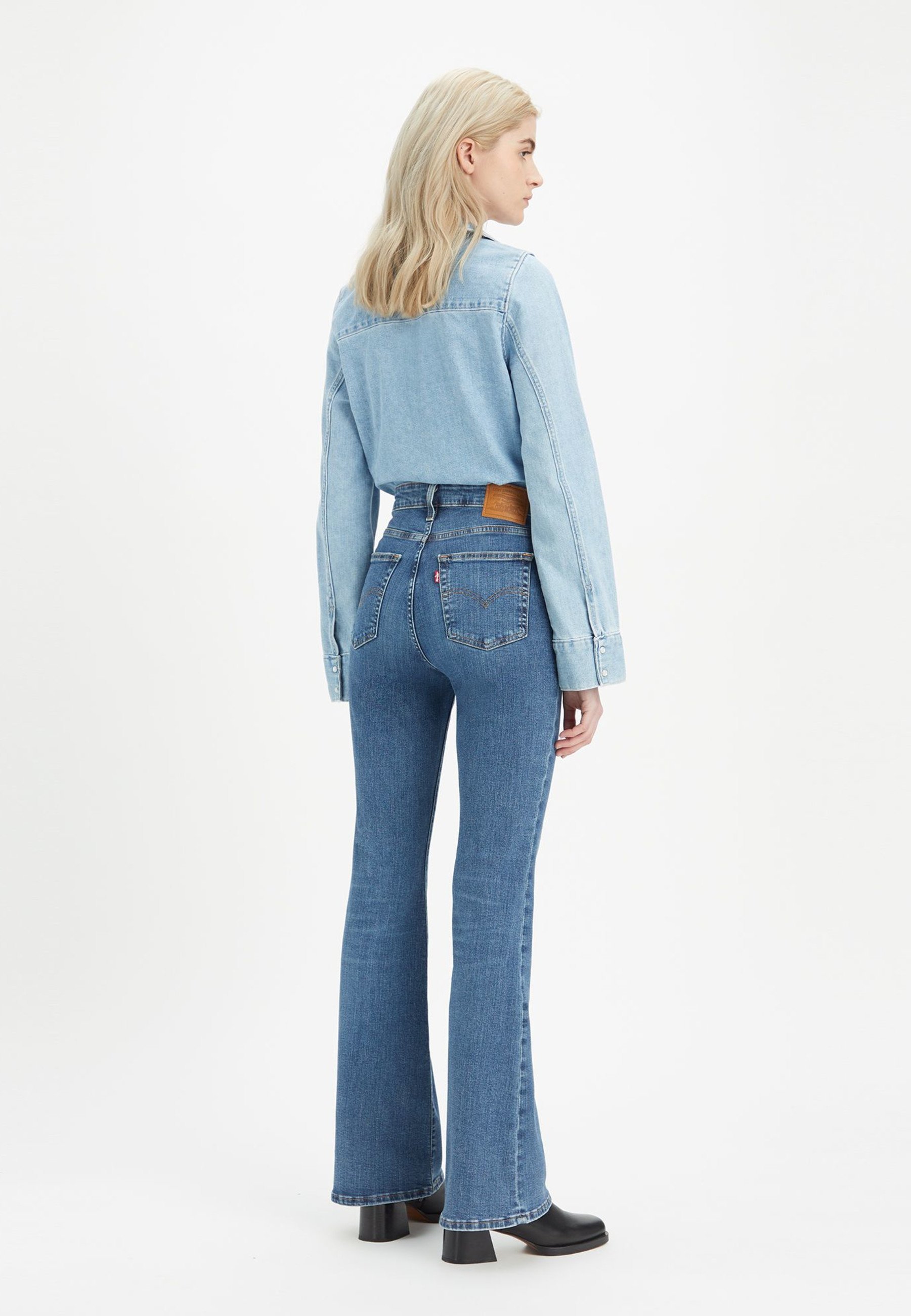 Levi's® 726™ FLARE - Flared Jeans - blue wave mid
