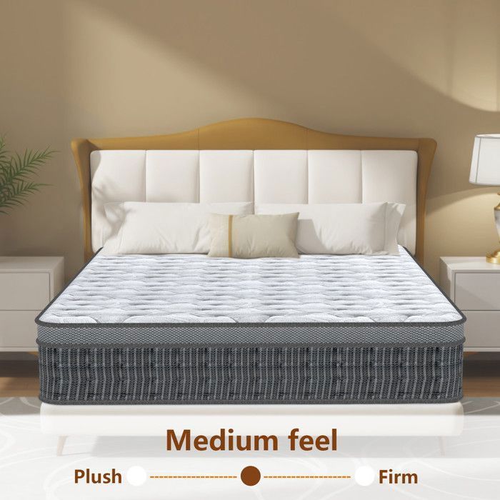 Mattress 160x200 - 28 cm thick - Oeko-TEX certified - Ergonomic - Medium firm - Skin-friendly - Breathable
