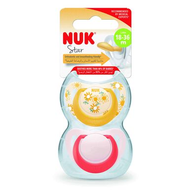 Nuk Chuchas Star 18-16m      2 un 2 un