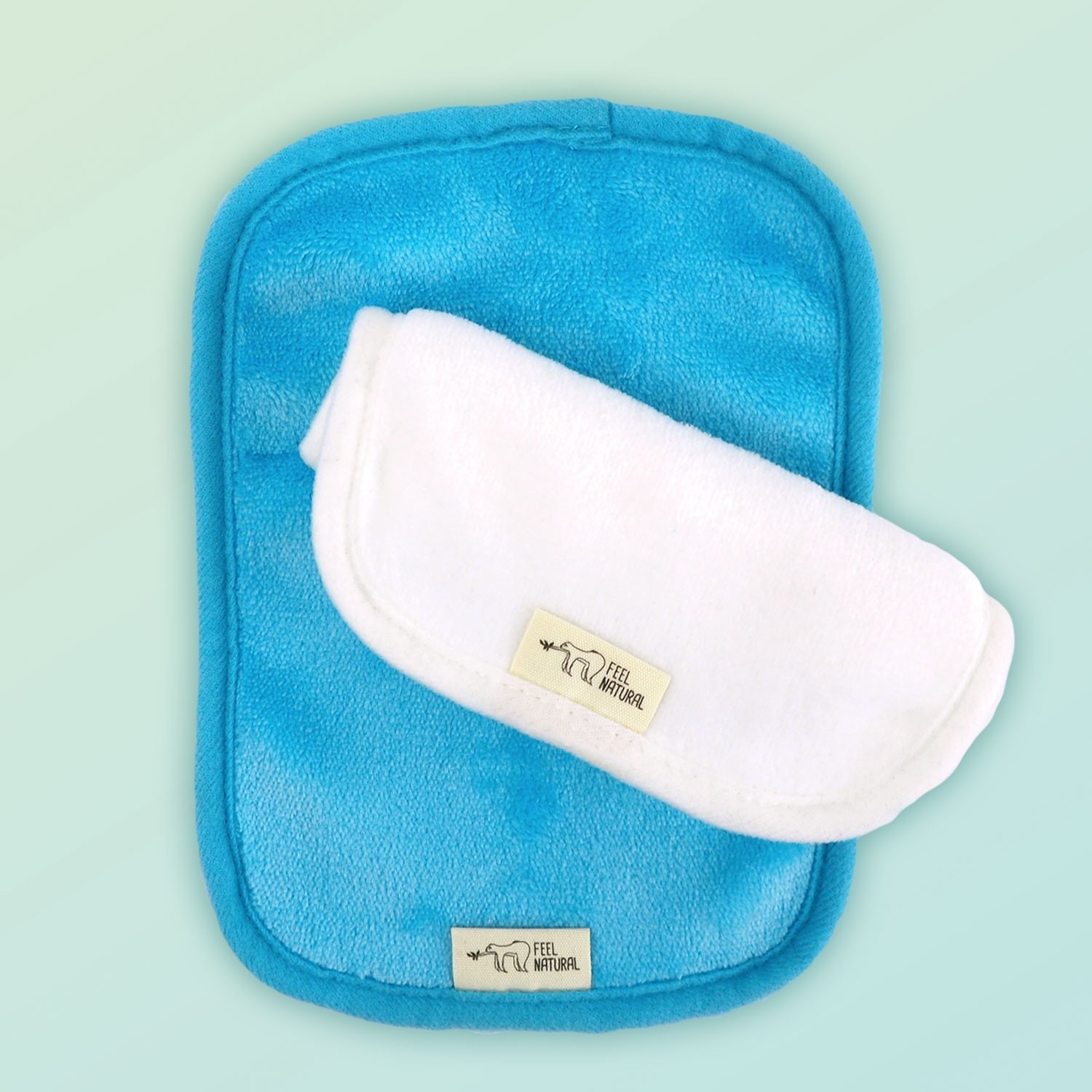 Feel Natural Lot de 2 Serviettes démaquillantes