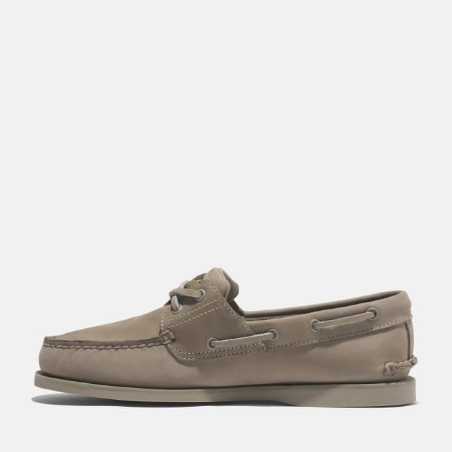 Scarpa da Barca in Pelle Classic da Uomo in                beige