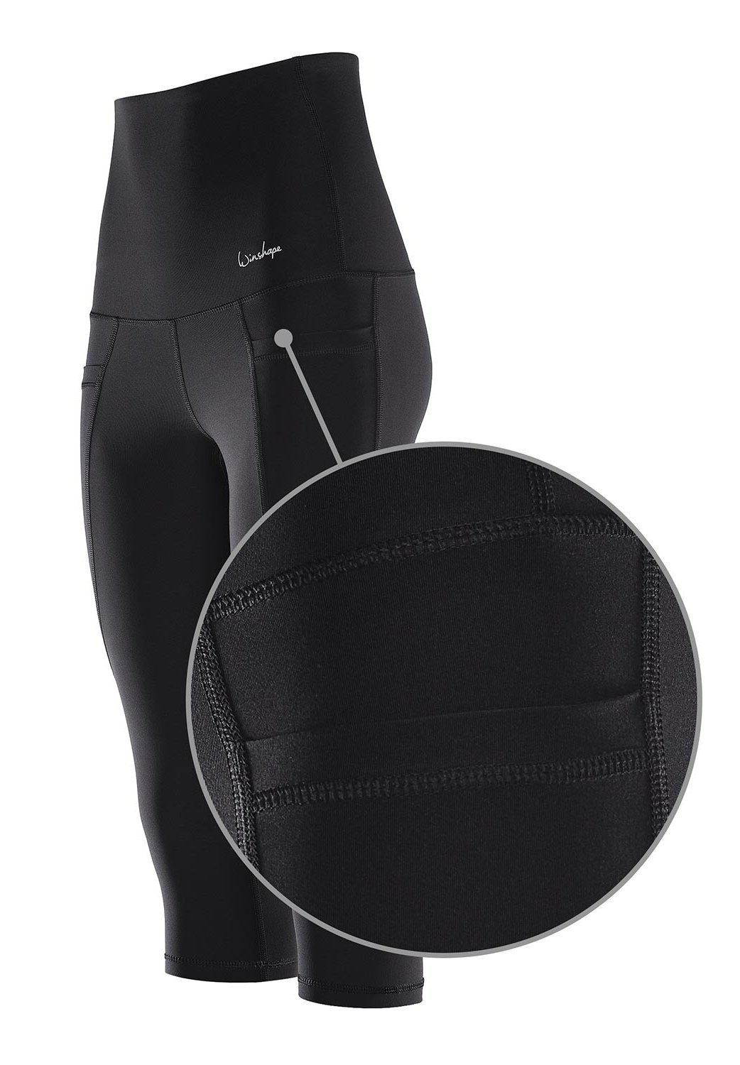 Winshape FUNCTIONAL POWER - 3/4 sportbroek - zwart