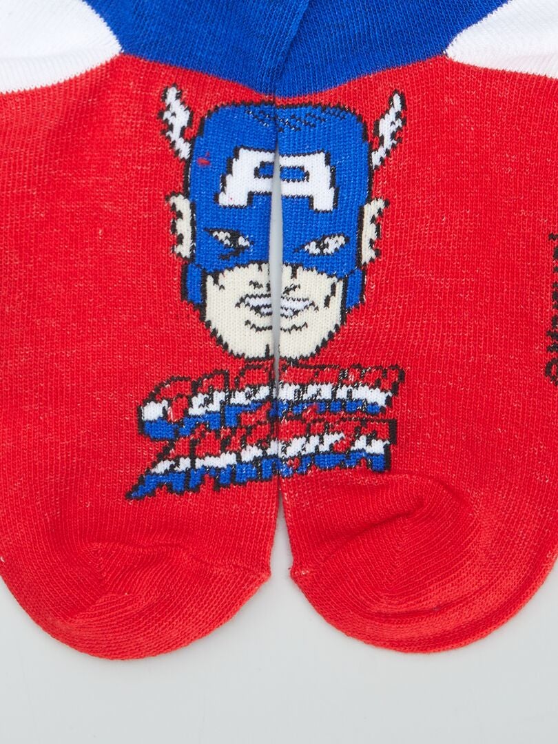 Conjunto de calcetines de Marvel de 'Los Vengadores' - ROJO
