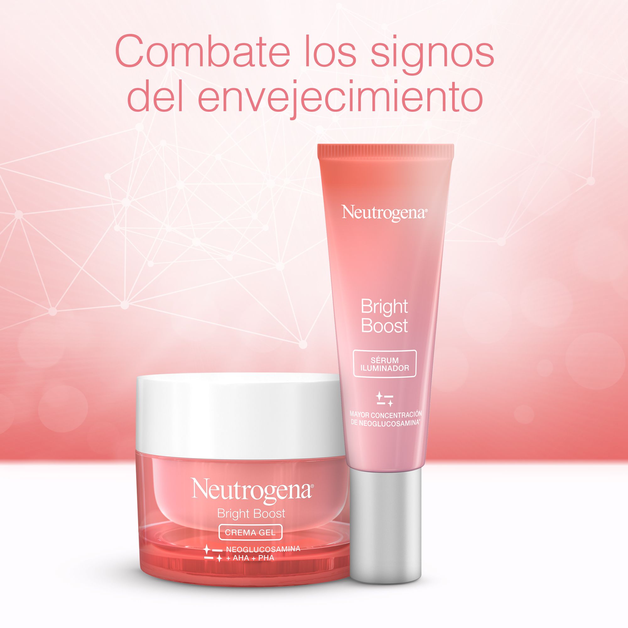 Bright Boost dnevni kremasto-gel serumski paket za lice Protiv bora i starenja