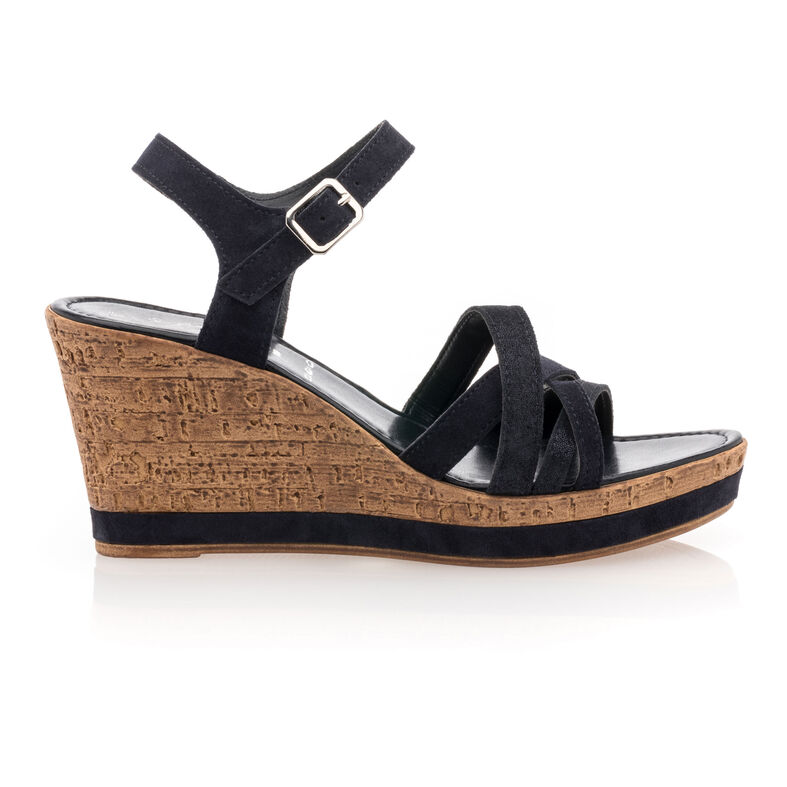 Sandalias azules para mujer / Zapatos de punta abierta