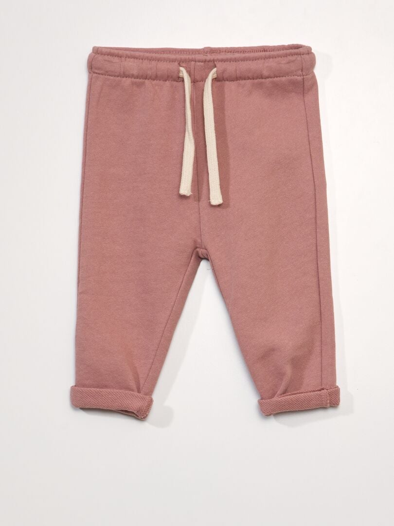 Pantalones deportivos de felpa francesa - ROSA
