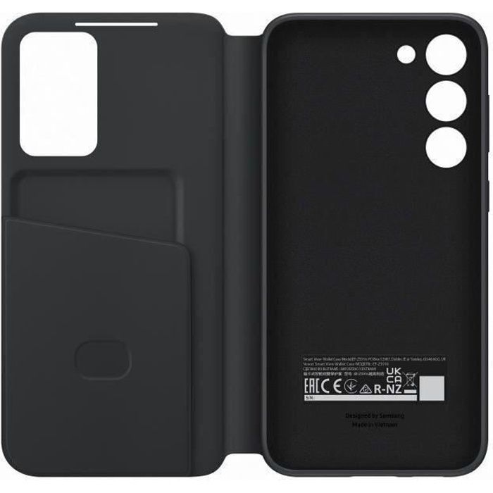 Funda Samsung Smart View con tarjetero para S23+ negra
