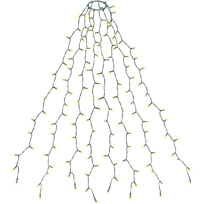 Guirlande Lumineuse 280 LEDs pour Sapin de Noêl, 2m x 8 exterieur Etanche Guirlande LED Sapin Décoration (1,5-2,8m sapin)