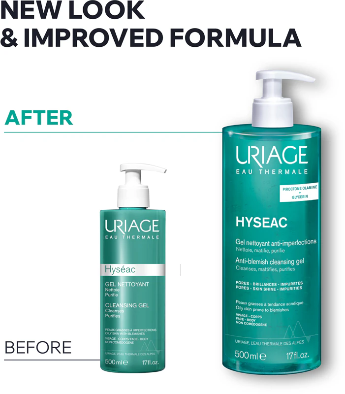 Uriage Hyseac Cleansing Gel jemný čistiaci gél na tvár a telo