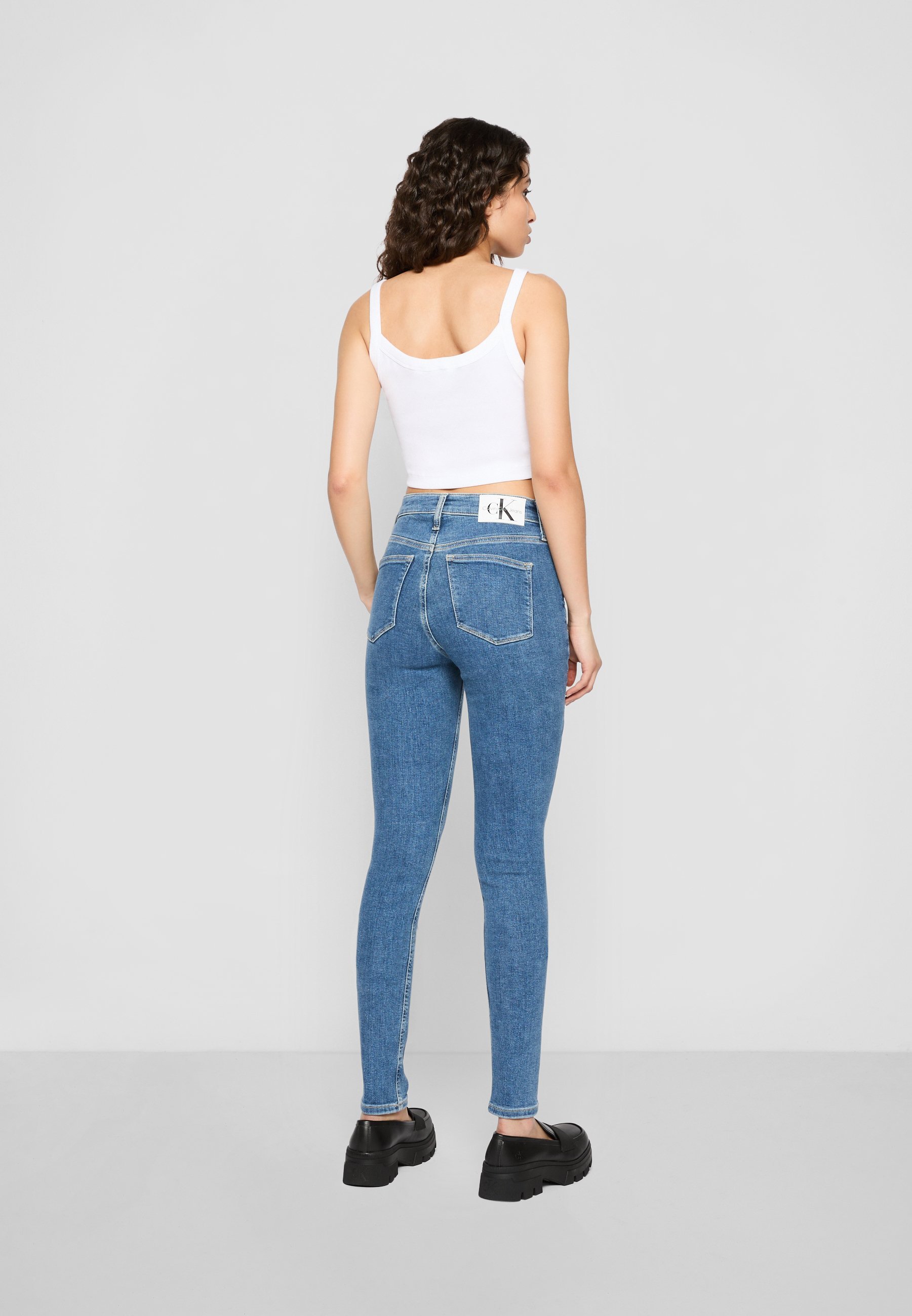 Calvin Klein Jeans HIGH RISE SKINNY - Skinny Fit jeans - denim medium