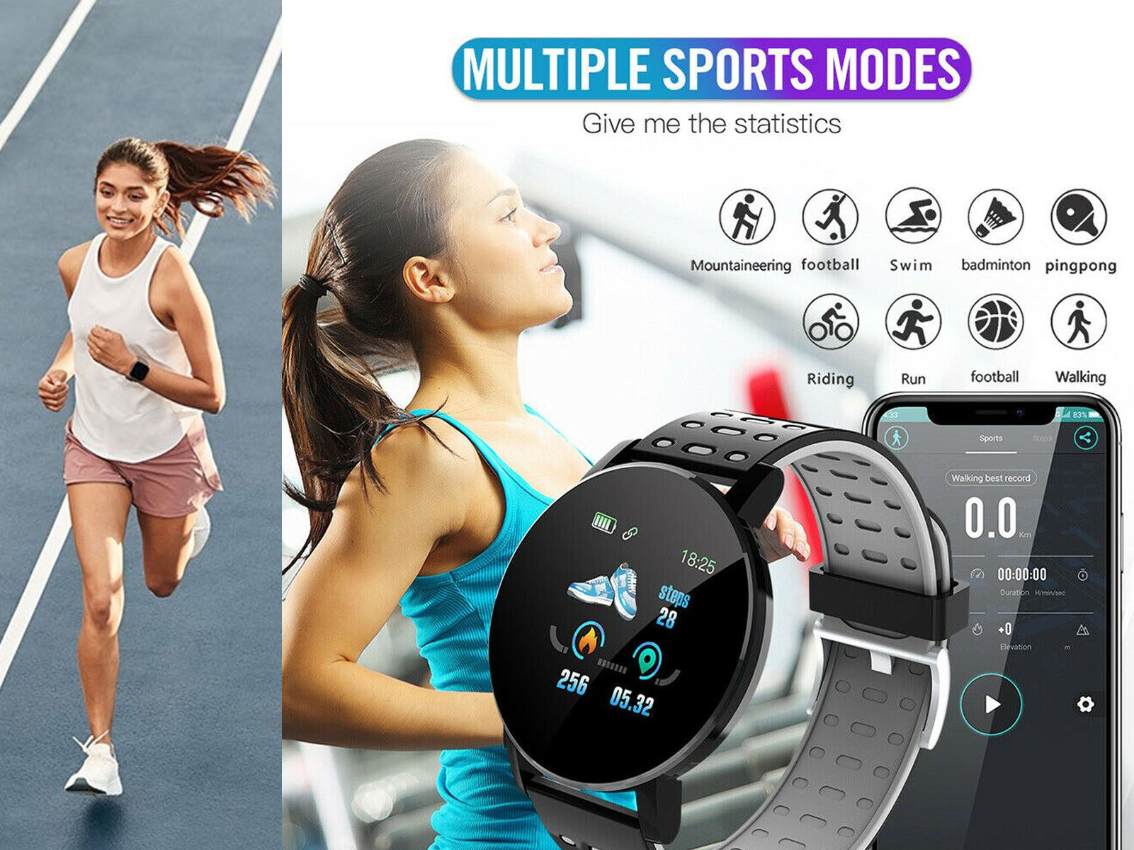 Reloj Deportivo Inteligente Running Pulsometro Klack Smartwatch Cardio Klack