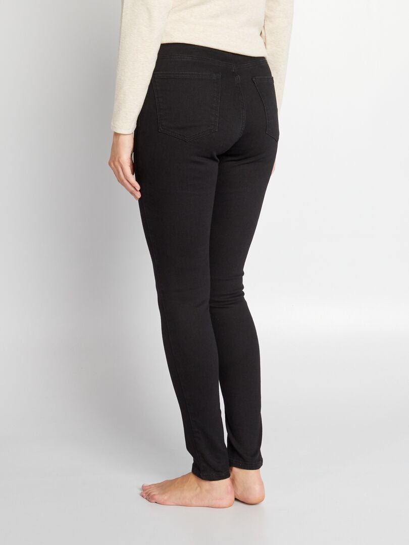 Stretch skinny jeans voor zwangere vrouwen - ZWART
