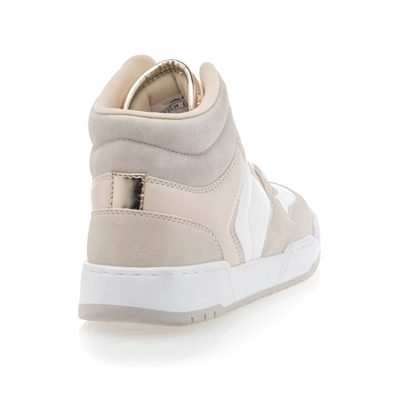 Zapatillas deportivas para mujer color beige.