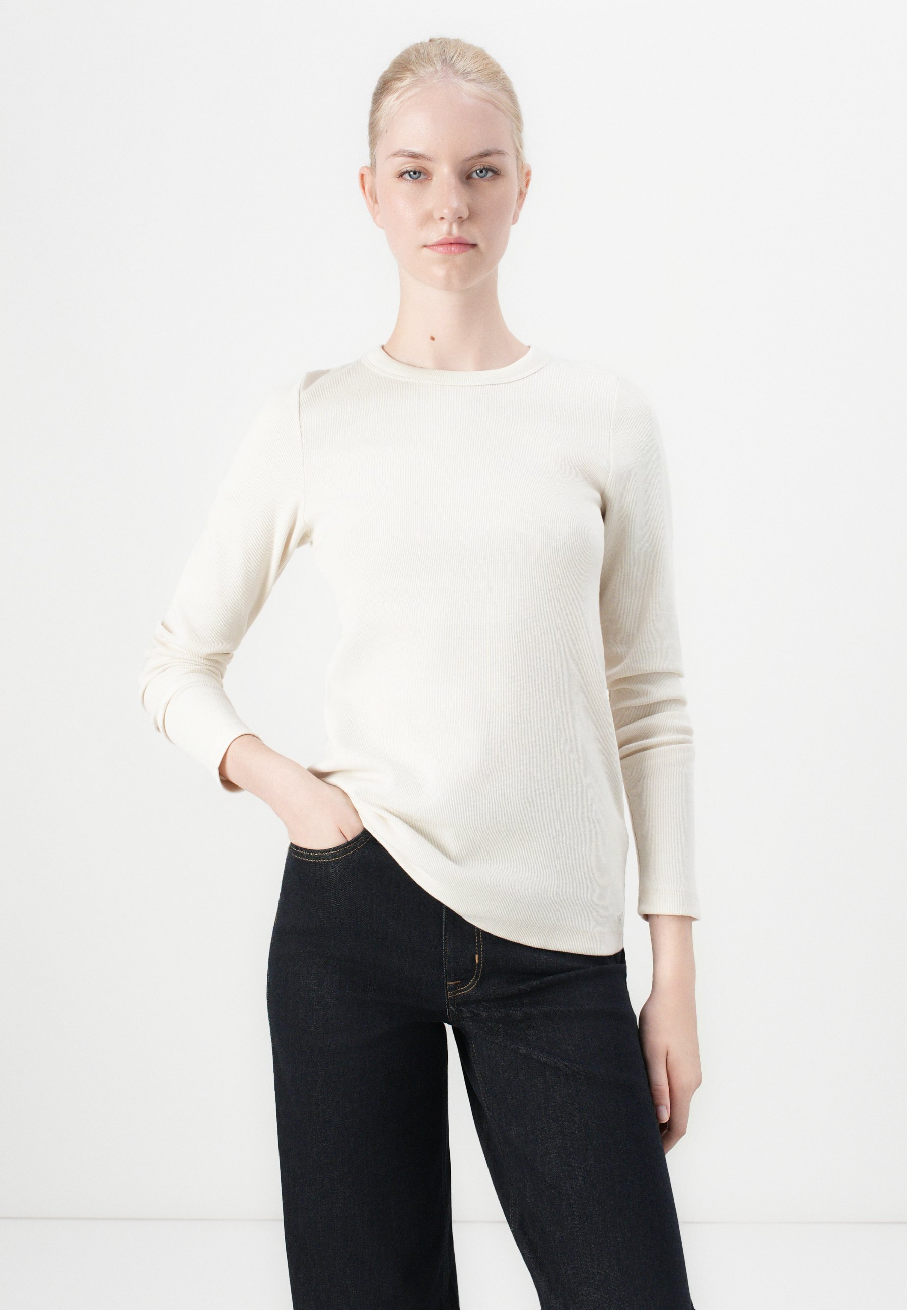 ONLY ONLY MADISON BLUSH WIDE - Wijde pijpen - donkerblauwe denim