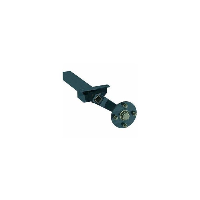 Remolque de soldadura de 2 semiejes, 500 kg, 4 ejes, 115