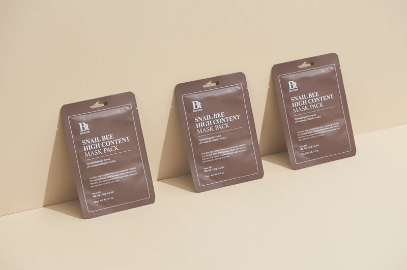 Benton Snail Bee sheetmasker voor uitgebreide verzorging met slakkenextract.