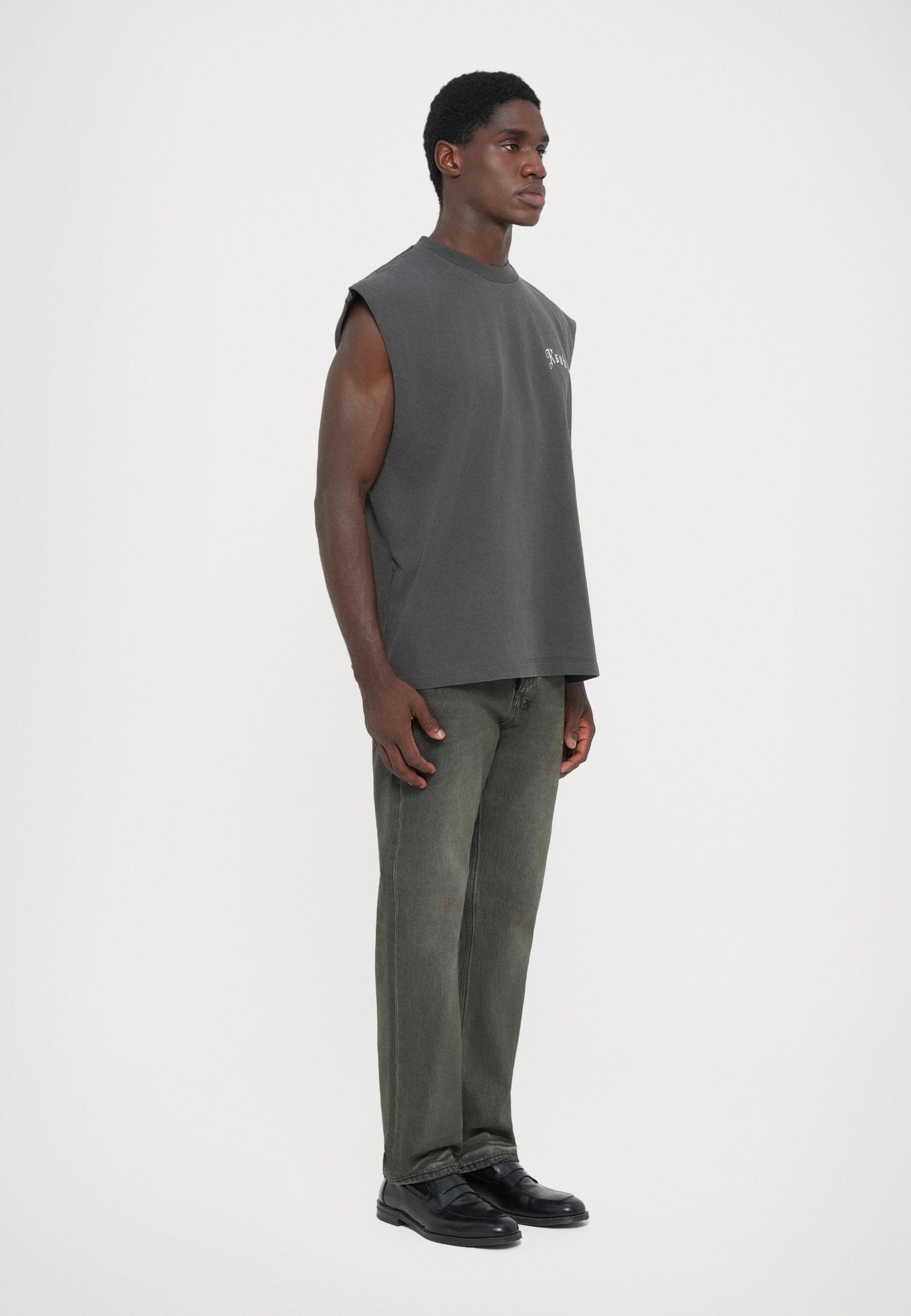 Ksubi TRUCKSTOP ECKESS CUTOFF - Top - houtskool