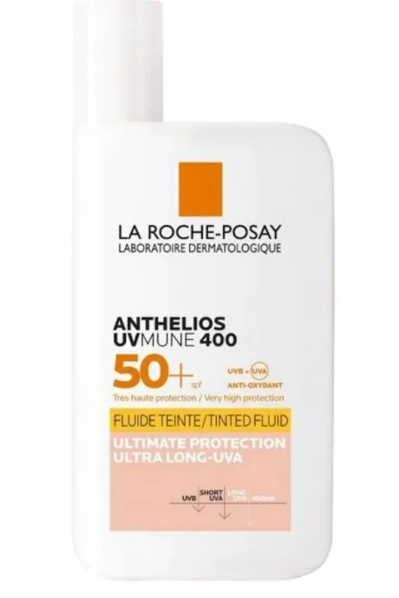 LA ROCHE POSAY La Roche Posay Anthelios Uvmune 400 Fluido con color invisible SPF 50+ 50 ml Protección UVA extrema Ultra larga duración
