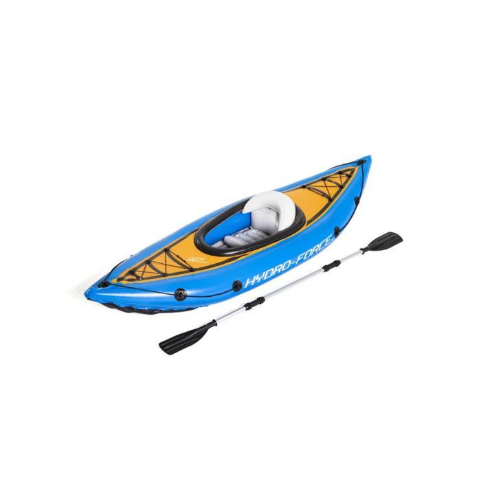 Kayak hinchable individual Bestway Hydro Force Cove Champion X1 - Azul - Peso máximo 100 kg