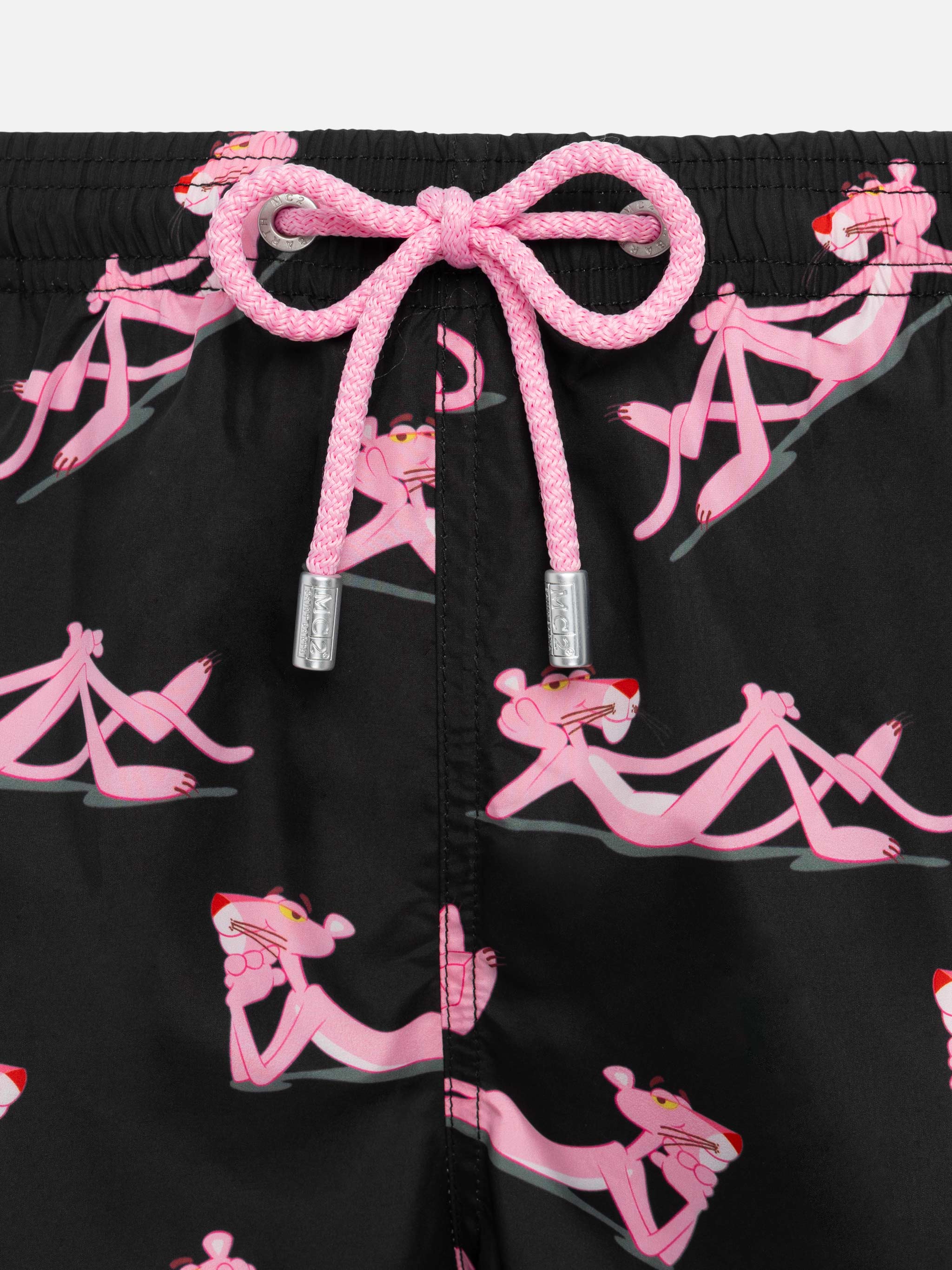 Lichtgewicht badpak van lichte stof met Pink Panther-print | THE