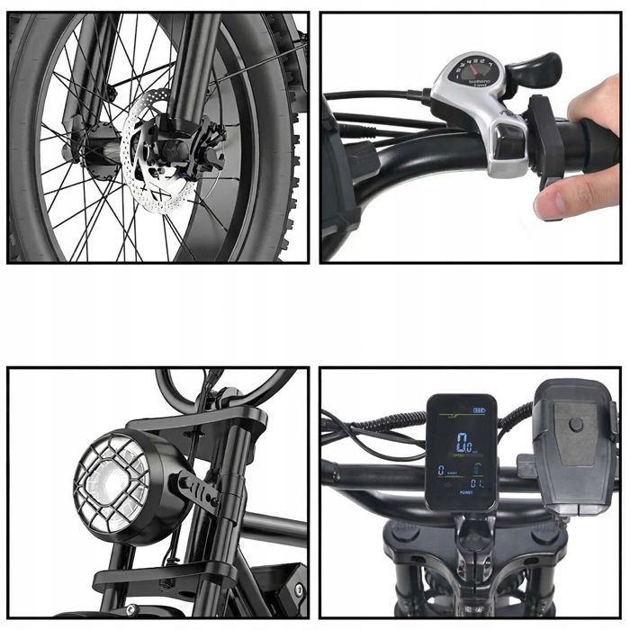 Vélo Électrique HEARDEER BK20 - Moteur 1000W, Batterie 48V 20Ah - Autonomie80km, Freins Disque, Vitesse MAX 50km/h