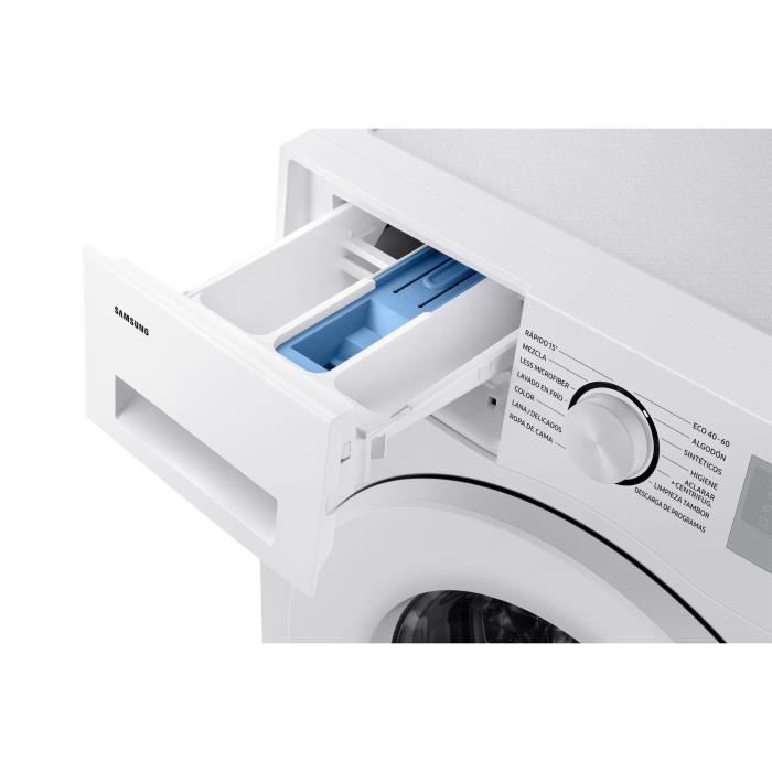 Lave-linge hublot SAMSUNG Ecobubble™ WW90CGC04DTH - 9 kg - Induction - L60cm - 1400 trs/min - Classe A - Connecté - Blanc