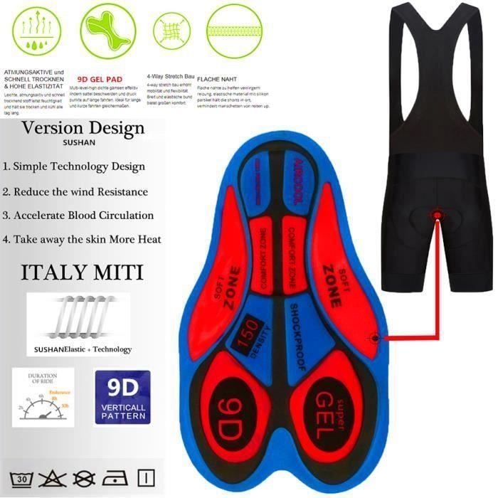 Men's Long Sleeve Cycling Jersey + GEL Cycling Pants - Mountain Bike Suit - Affordable Clothing Set
