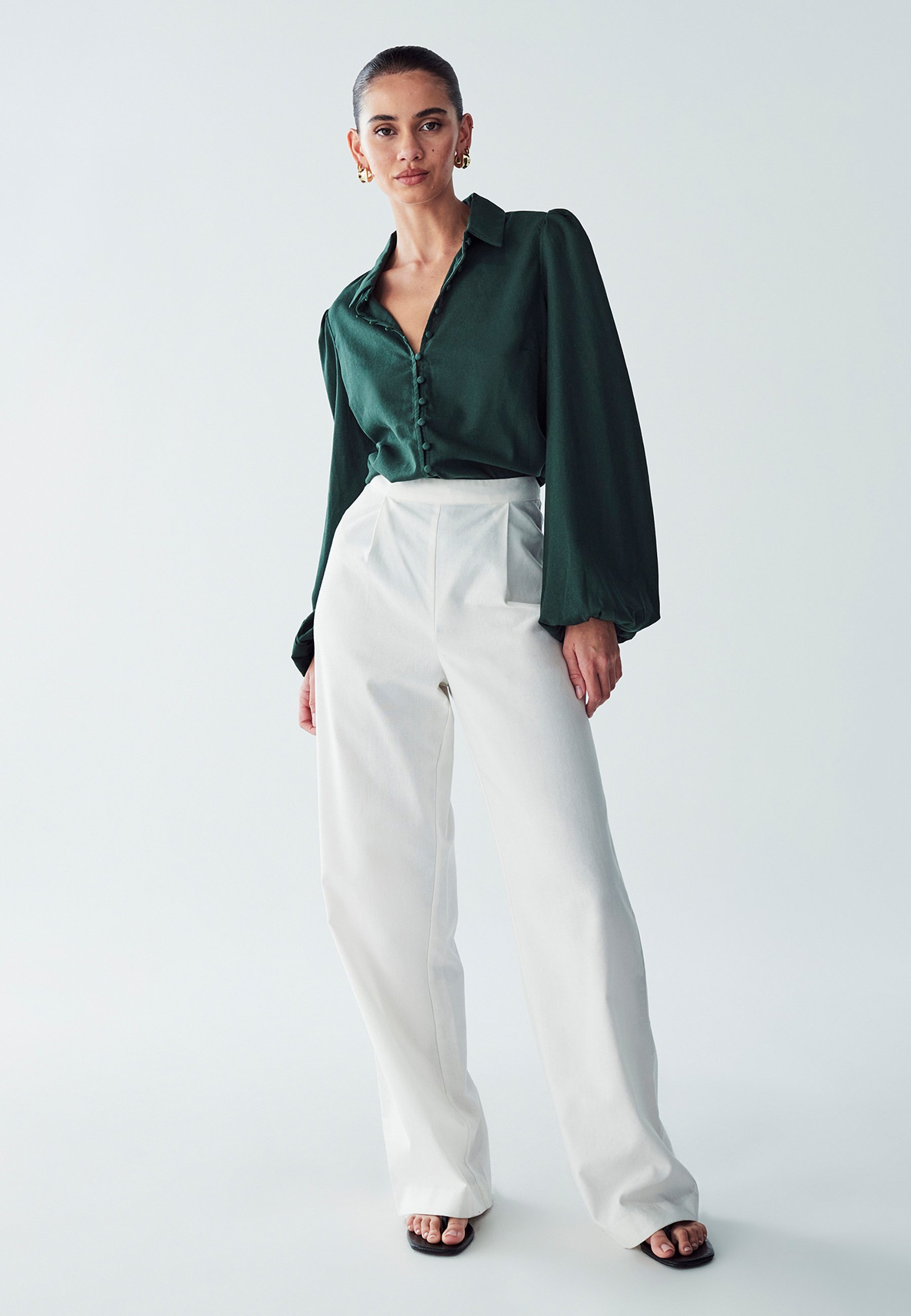 ST MRLO PICO - Blouse met knoopsluiting - smaragdgroen