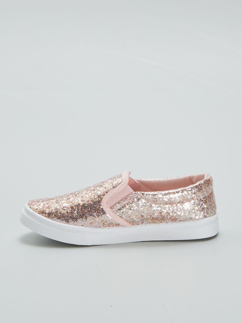 Zapatillas bajas sin cordones - ROSA