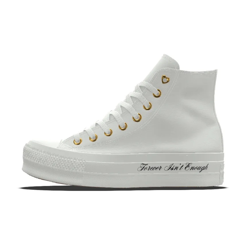 Custom Chuck Taylor All Star Lift Platform Premium Wedding By You