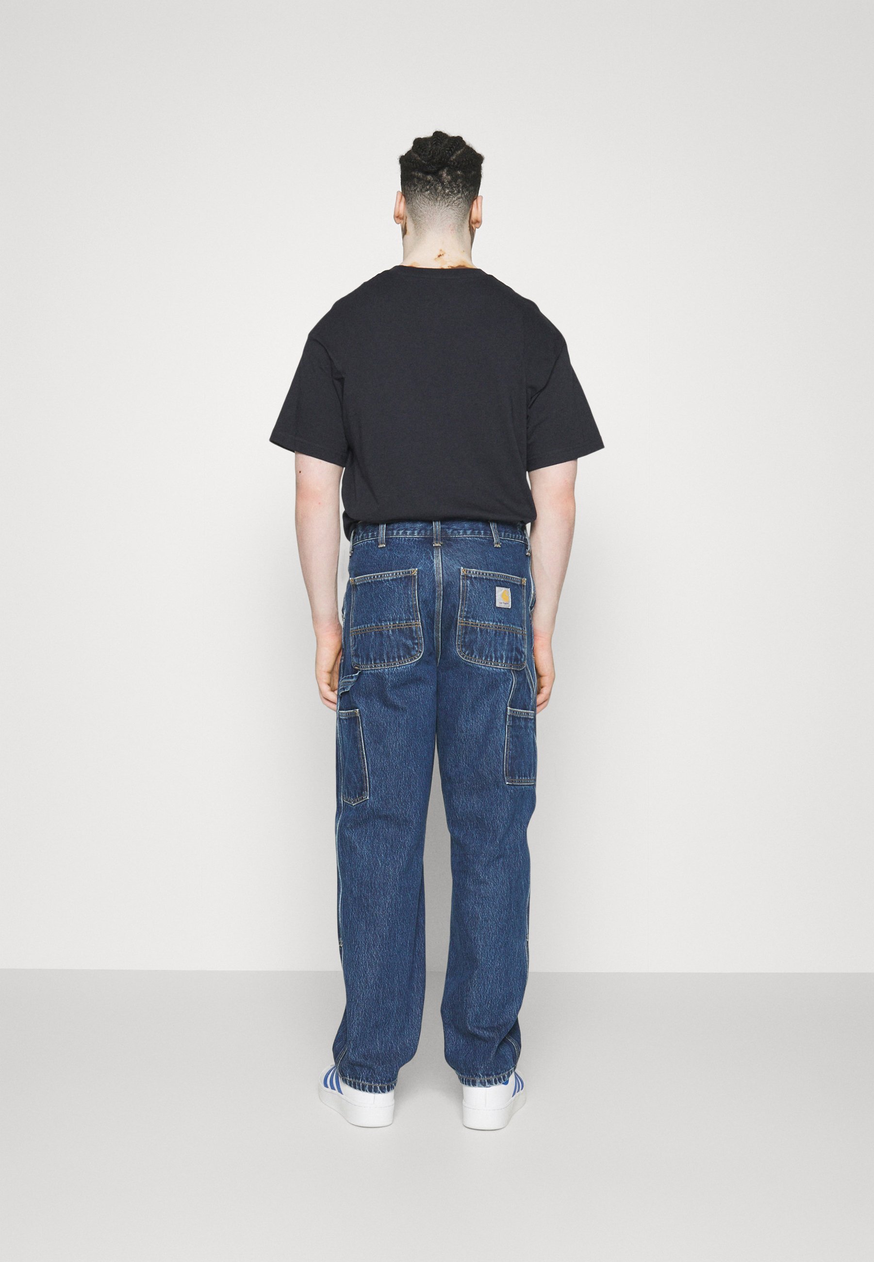 Carhartt WIP DOUBLE KNEE PANT - Rechte pijpen jeans - blauw stonewashed