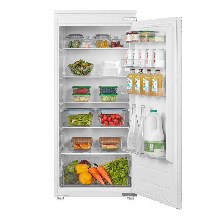 Réfrigérateur 1 Porte Encastrable COMFEE - Intégrable - 205L - Classe E - L54 cm x H123,3 cm x P55 cm - Blanc