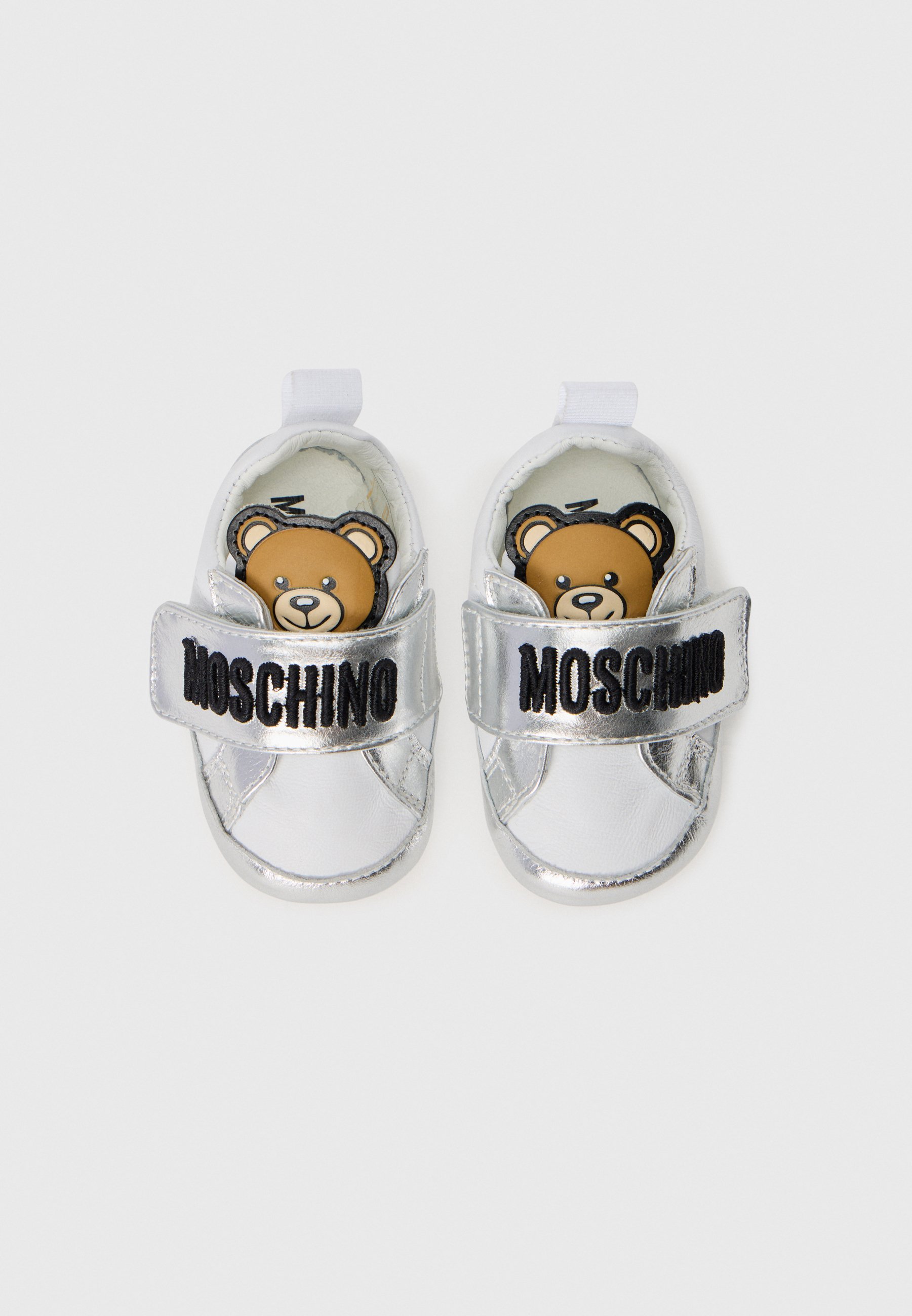 MOSCHINO UNISEX - Eerste schoenen - wit/zilverkleurig/zwart