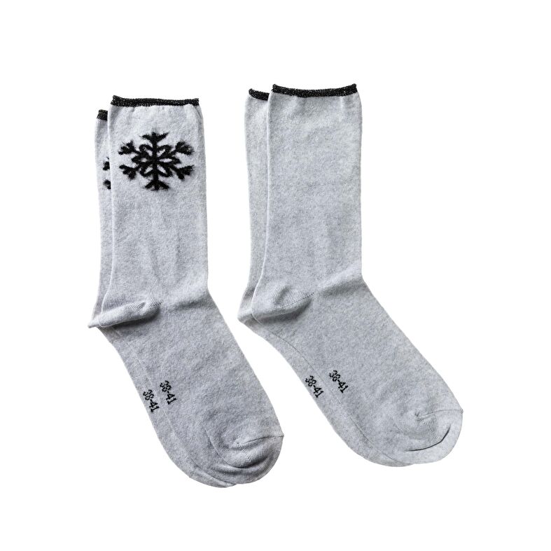 Chaussettes et collants Femme Gris