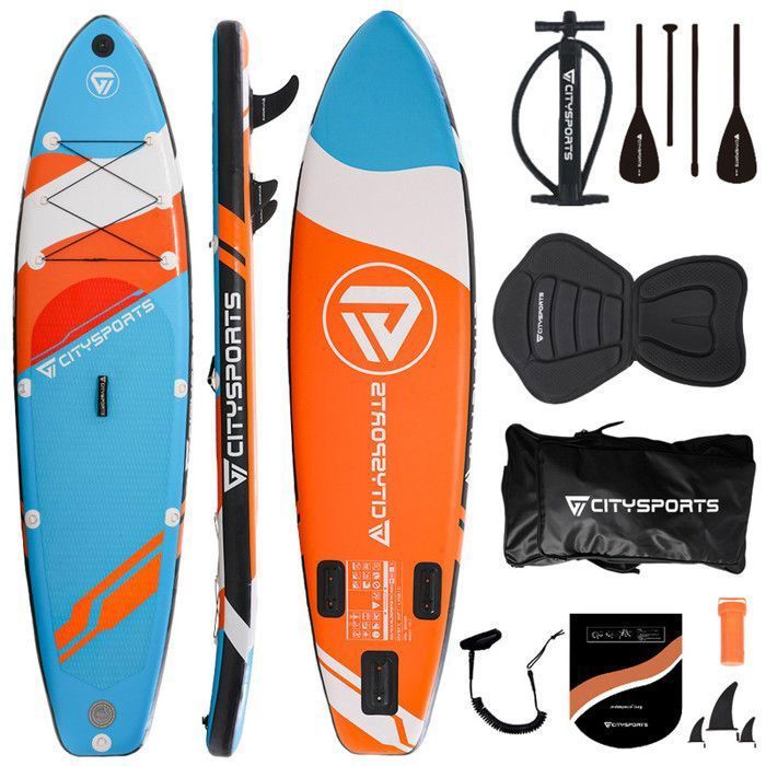 Stand Up Paddle gonflable-orange-320*80*15CM-jusqu'à 160 kg-Accessoires complets-SUP